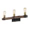 Z-Lite Kirkland 3 Light Vanity, Rustic Mahogany 472-3V-RM - alternate 2